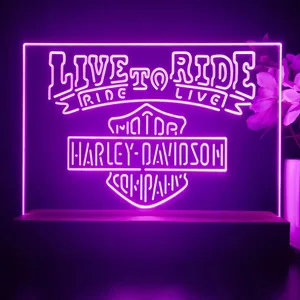 Harley Davidson Live to Ride LED Desk Light