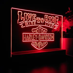 Harley Davidson Live to Ride LED Desk Light