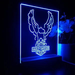 Harley Davidson Up Wing Eagle LED Desk Light