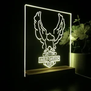 Harley Davidson Up Wing Eagle LED Desk Light