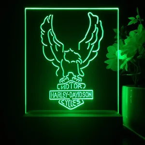 Harley Davidson Up Wing Eagle LED Desk Light