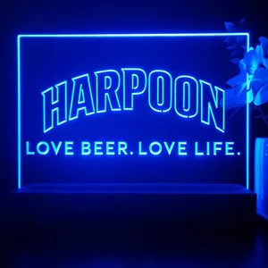 Harpoon Love Beer. Love Life. LED Desk Light