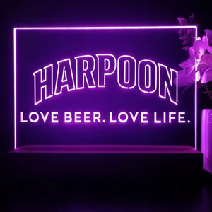 Harpoon Love Beer. Love Life. LED Desk Light
