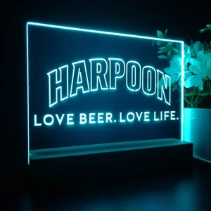 Harpoon Love Beer. Love Life. LED Desk Light