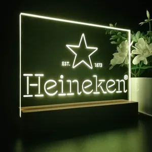 Heineken Logo 2 LED Desk Light