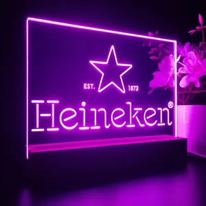 Heineken Logo 2 LED Desk Light