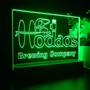 Hodad's Brewing Company Logo LED Desk Light
