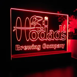 Hodad's Brewing Company Logo LED Desk Light