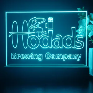 Hodad's Brewing Company Logo LED Desk Light