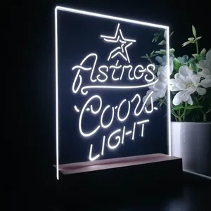 Houston Astros Coors Light LED Desk Light