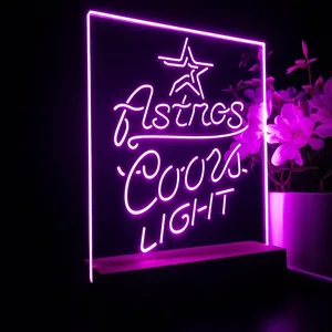 Houston Astros Coors Light LED Desk Light