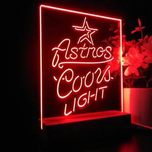 Houston Astros Coors Light LED Desk Light