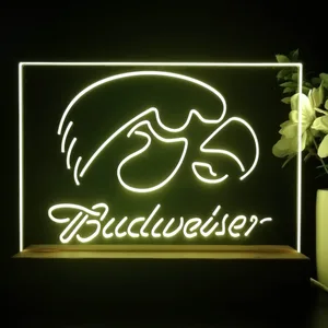 Iowa Hawkeyes Budweiser LED Desk Light