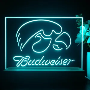Iowa Hawkeyes Budweiser LED Desk Light