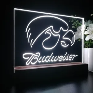 Iowa Hawkeyes Budweiser LED Desk Light
