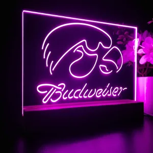 Iowa Hawkeyes Budweiser LED Desk Light