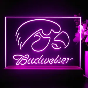 Iowa Hawkeyes Budweiser LED Desk Light