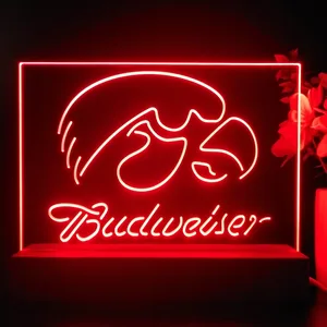 Iowa Hawkeyes Budweiser LED Desk Light