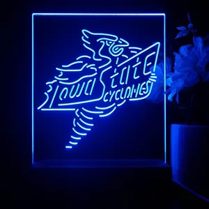 Iowa State Cyclones Logo LED Desk Light