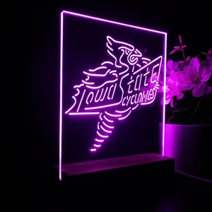 Iowa State Cyclones Logo LED Desk Light