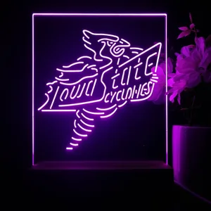 Iowa State Cyclones Logo LED Desk Light