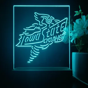 Iowa State Cyclones Logo LED Desk Light