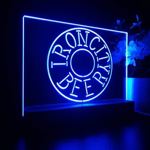Iron City Beer Wheel LED Desk Light