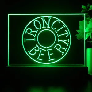 Iron City Beer Wheel LED Desk Light