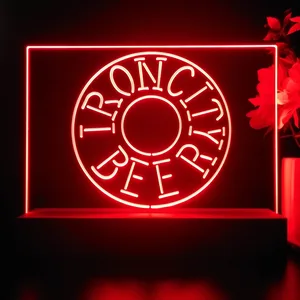 Iron City Beer Wheel LED Desk Light