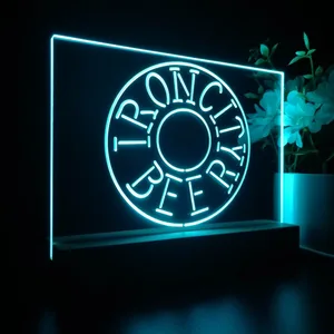 Iron City Beer Wheel LED Desk Light