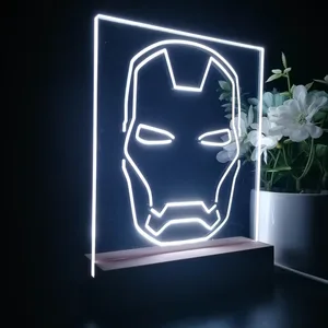 Iron Man Face LED Desk Light
