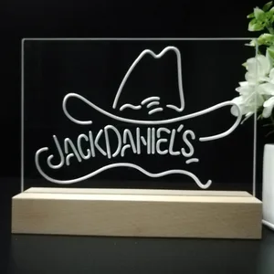 Jack Daniel's Cowboy Hat LED Desk Light
