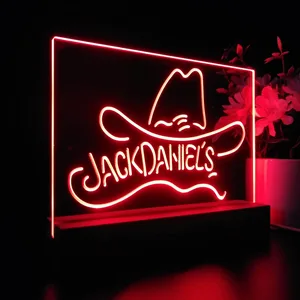 Jack Daniel's Cowboy Hat LED Desk Light
