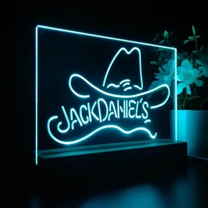 Jack Daniel's Cowboy Hat LED Desk Light