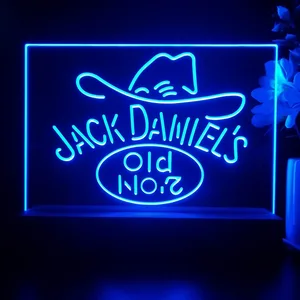 Jack Daniel's Cowboy Hat Old No. 7 LED Desk Light