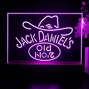 Jack Daniel's Cowboy Hat Old No. 7 LED Desk Light