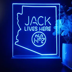 Jack Daniel's Jack Lives Here Arizona LED Desk Light