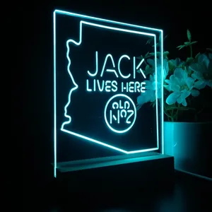 Jack Daniel's Jack Lives Here Arizona LED Desk Light