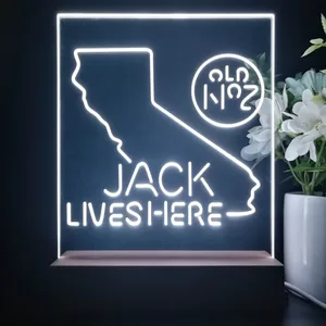 Jack Daniel's Jack Lives Here California LED Desk Light