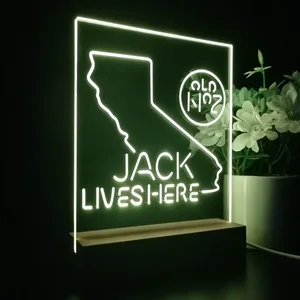 Jack Daniel's Jack Lives Here California LED Desk Light