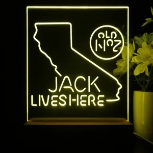 Jack Daniel's Jack Lives Here California LED Desk Light