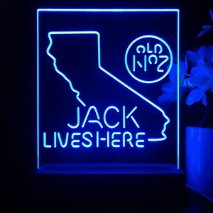 Jack Daniel's Jack Lives Here California LED Desk Light