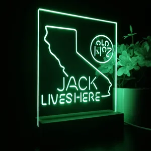 Jack Daniel's Jack Lives Here California LED Desk Light