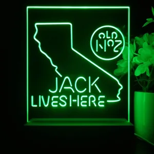 Jack Daniel's Jack Lives Here California LED Desk Light