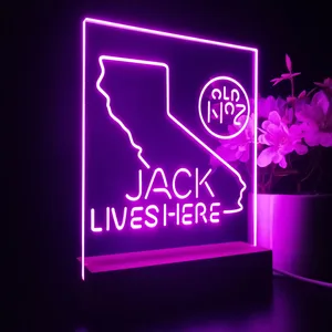 Jack Daniel's Jack Lives Here California LED Desk Light