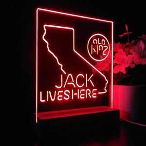 Jack Daniel's Jack Lives Here California LED Desk Light