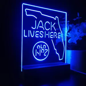 Jack Daniel's Jack Lives Here Florida LED Desk Light