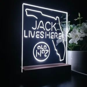 Jack Daniel's Jack Lives Here Florida LED Desk Light