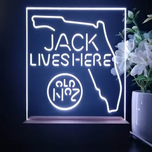 Jack Daniel's Jack Lives Here Florida LED Desk Light