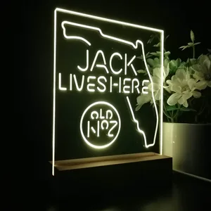 Jack Daniel's Jack Lives Here Florida LED Desk Light